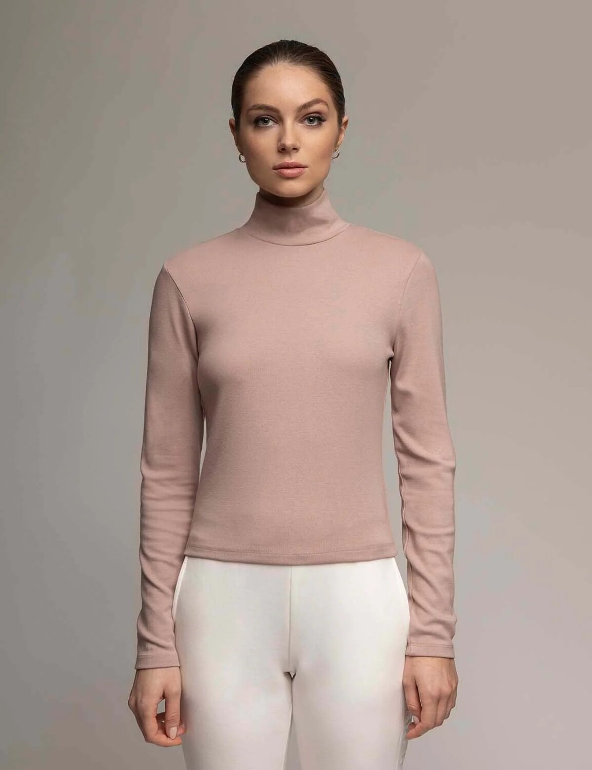 

Водолазка U.S. Polo Assn. Essential Mock Neck Rib, серо-коричневый