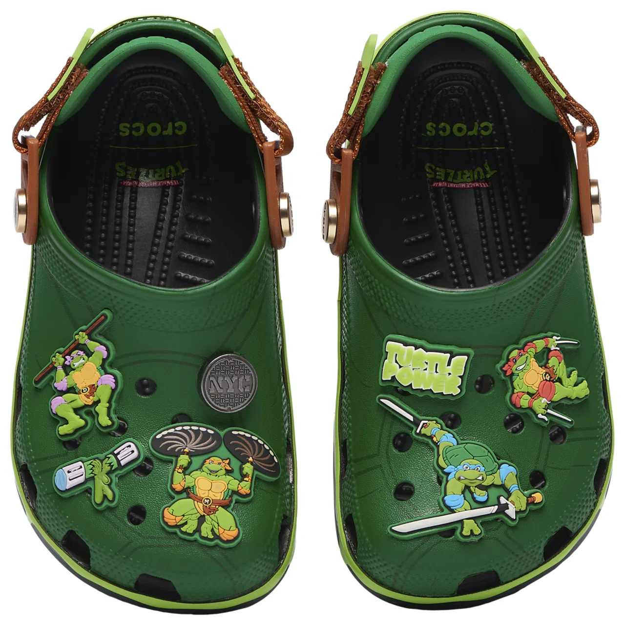 Сандалии для мальчиков Teenage Mutant Ninja Turtles Crocs, зеленый