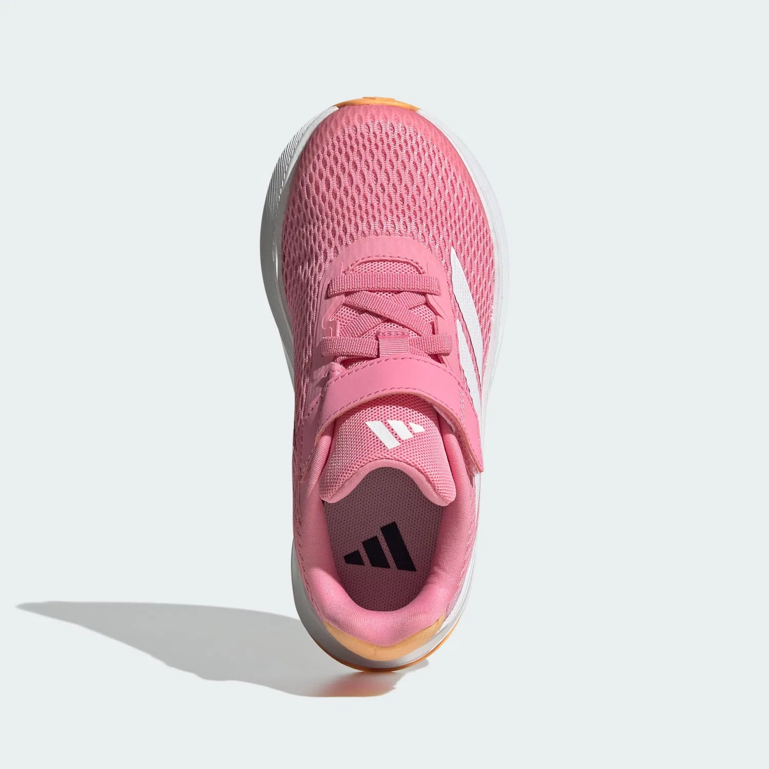 Детские кроссовки для мальчиков с липучкой Duramo Sl Adidas, Bliss Pink White Hazy Orange — фото 4