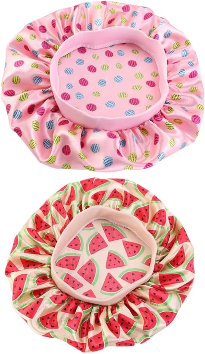 Шапочка для душаs for Kids, Satin, 7LiuYueFei6, 4 Pieces, 27x27cm, Assorted Colours