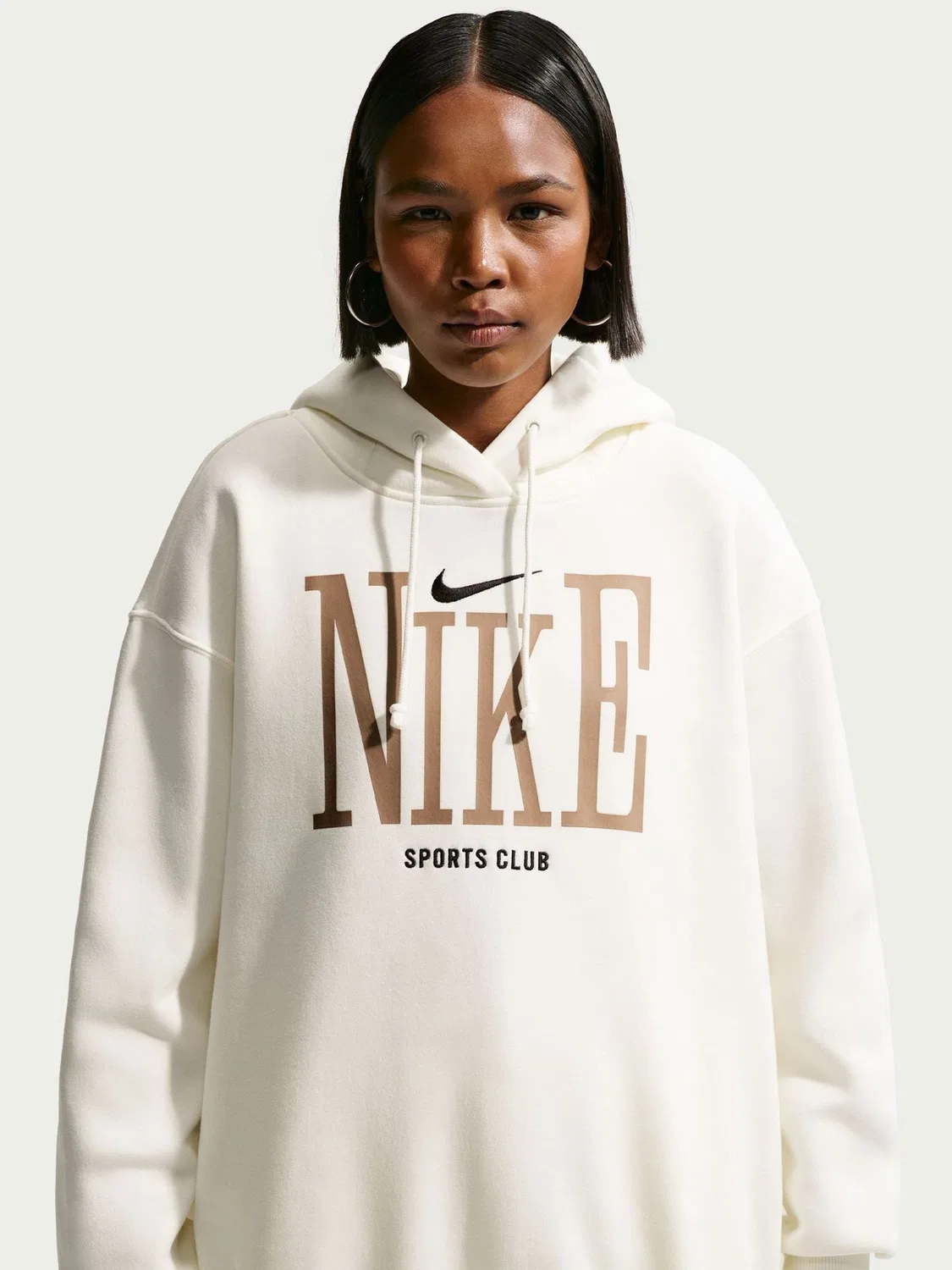 Худи Nike Sportswear Phoenix Fleece Oversized Graphic, белый — фото 3