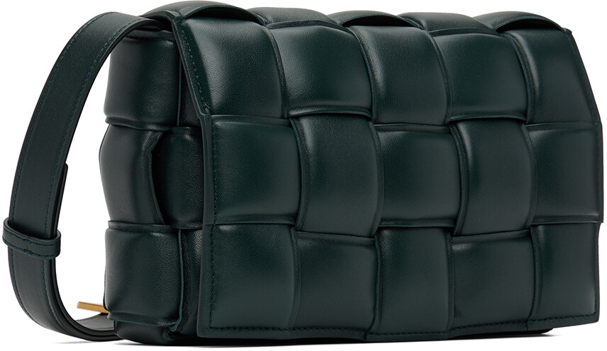 Зеленая стеганая сумка-кассета Bottega Veneta — фото 2