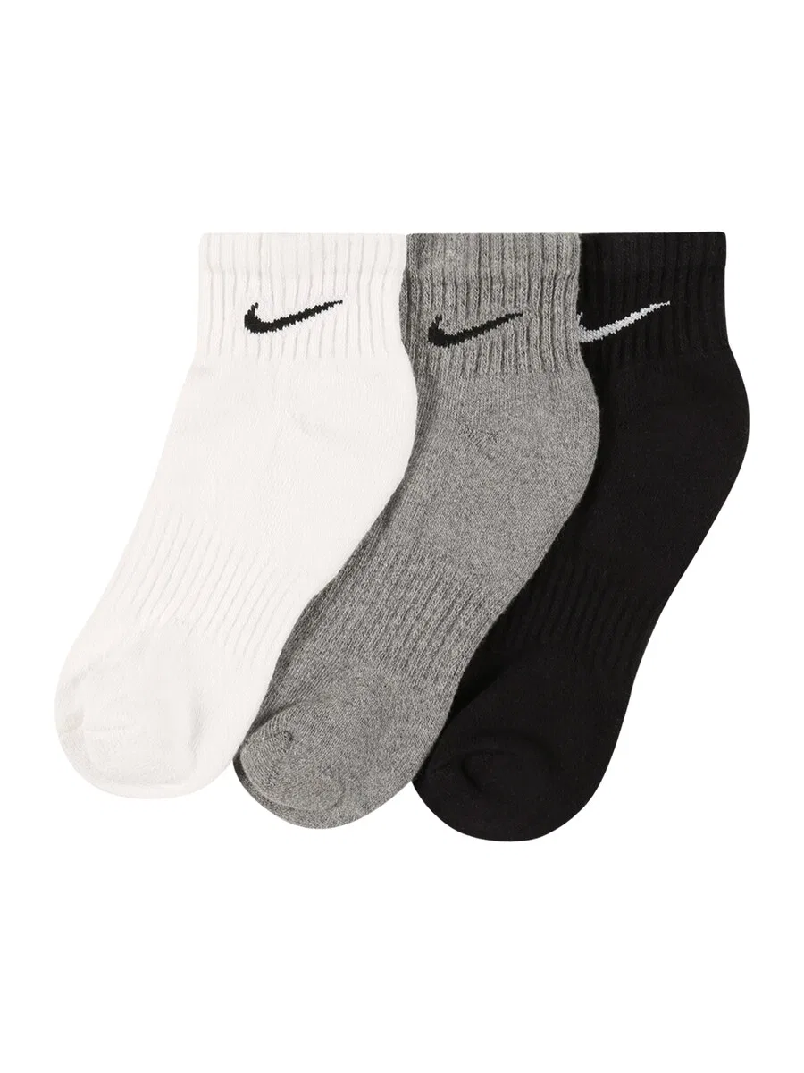 Спортивные носки NIKE в серо-черно-белых тонах