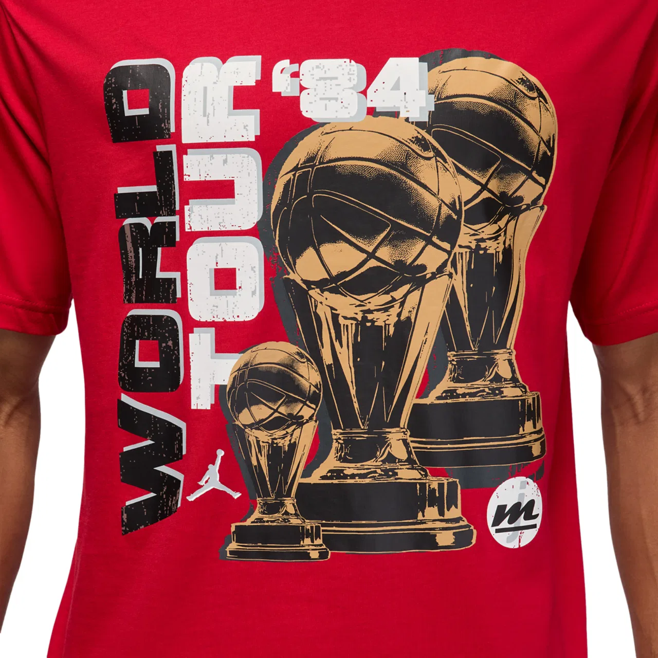 Мужская футболка NC World Tour Jordan, цвет Gym Red