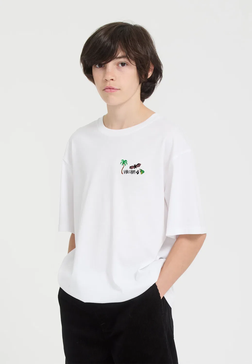 Tee fa ozzy 1 - футболка с принтом Volcom, White