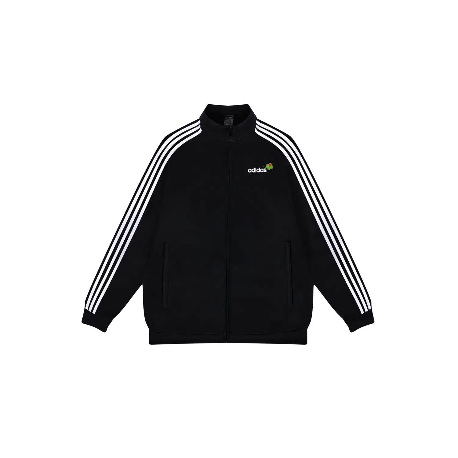 Мужская куртка Adidas с принтом, Black Four-Leaf Clover Shopping Bag