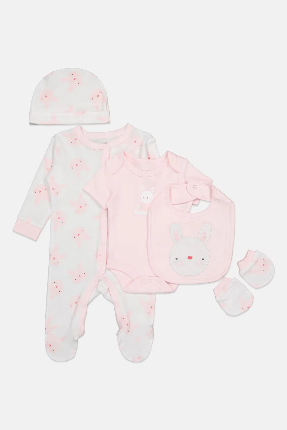 Комплект детский с вышивкой 5 предметов Rock-A-Bye Baby Boutique, разноцветный — фото 4
