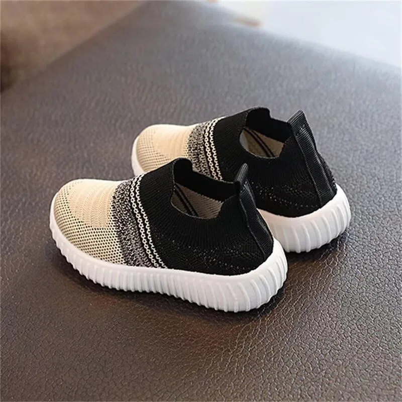 Детские дышащие кроссовки для девочек Zonkacen, Black — фото 3