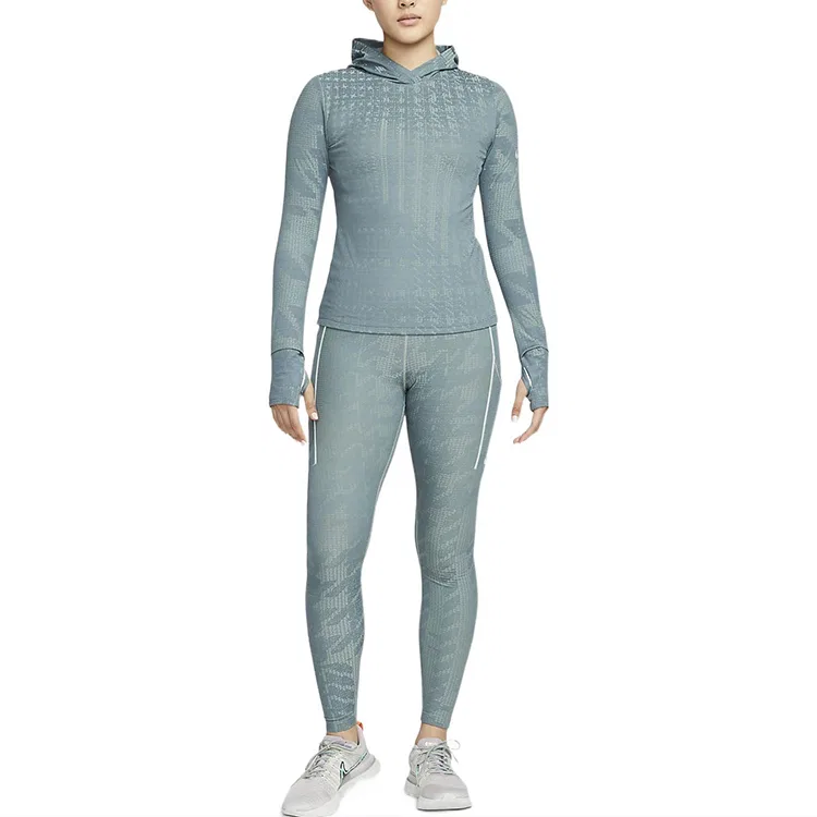 Женский свитшот в военном стиле Nike, Smoke Gray Jade — фото 4