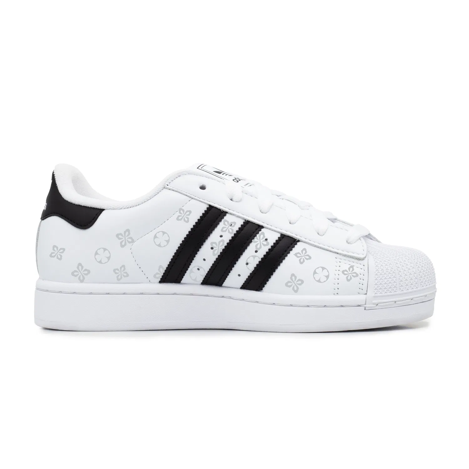 Детские кеды-скейтбординг с принтом Superstar 2 Adidas Originals, White/Gray — фото 3