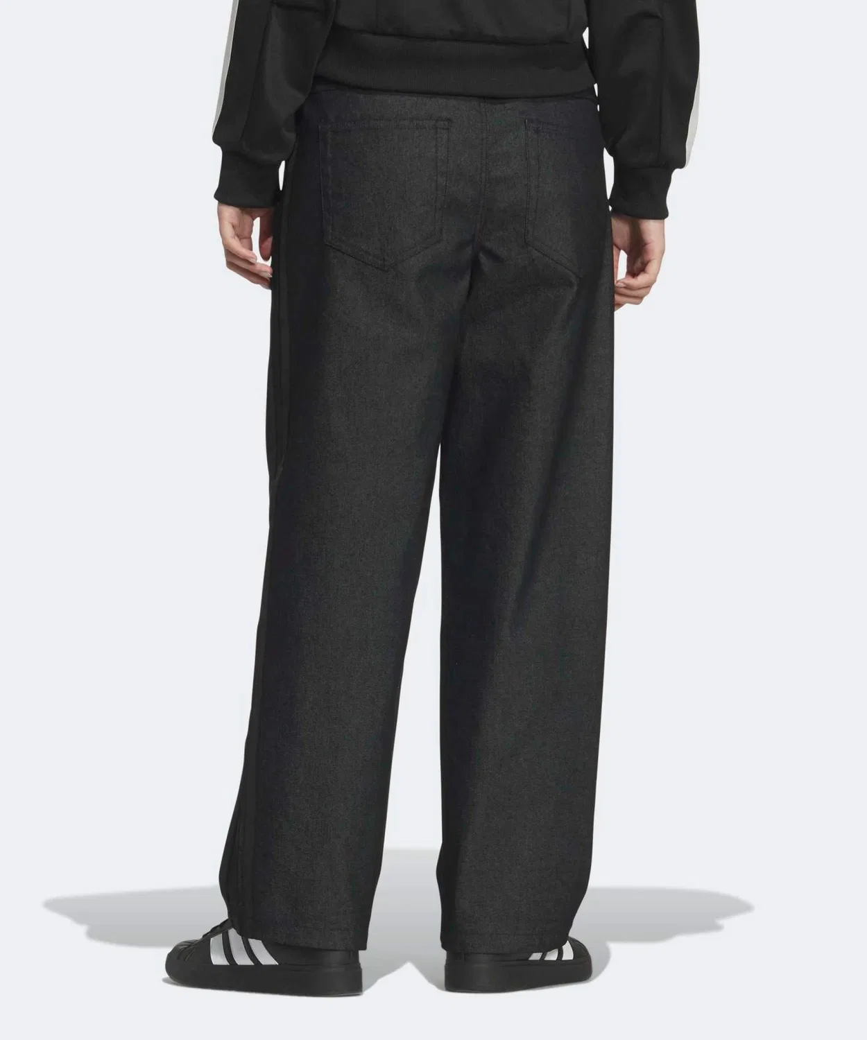 Женские джинсовые брюки свободного кроя Stadium Chrome Adidas, Black — фото 2