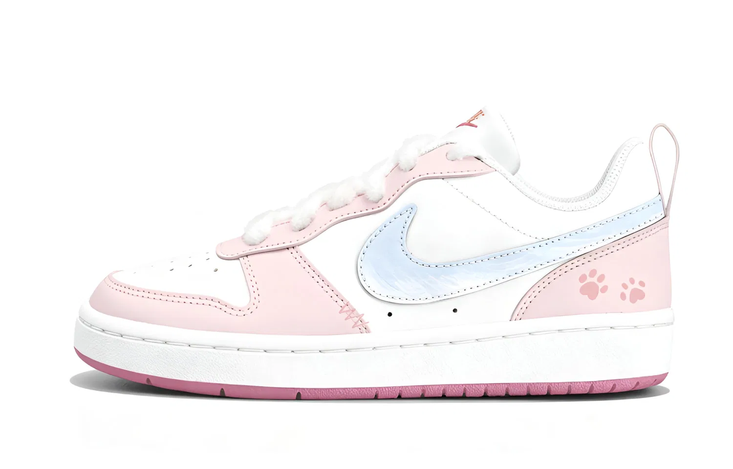 Детские кроссовки для скейтбординга с низким верхом Pink Blue Nike