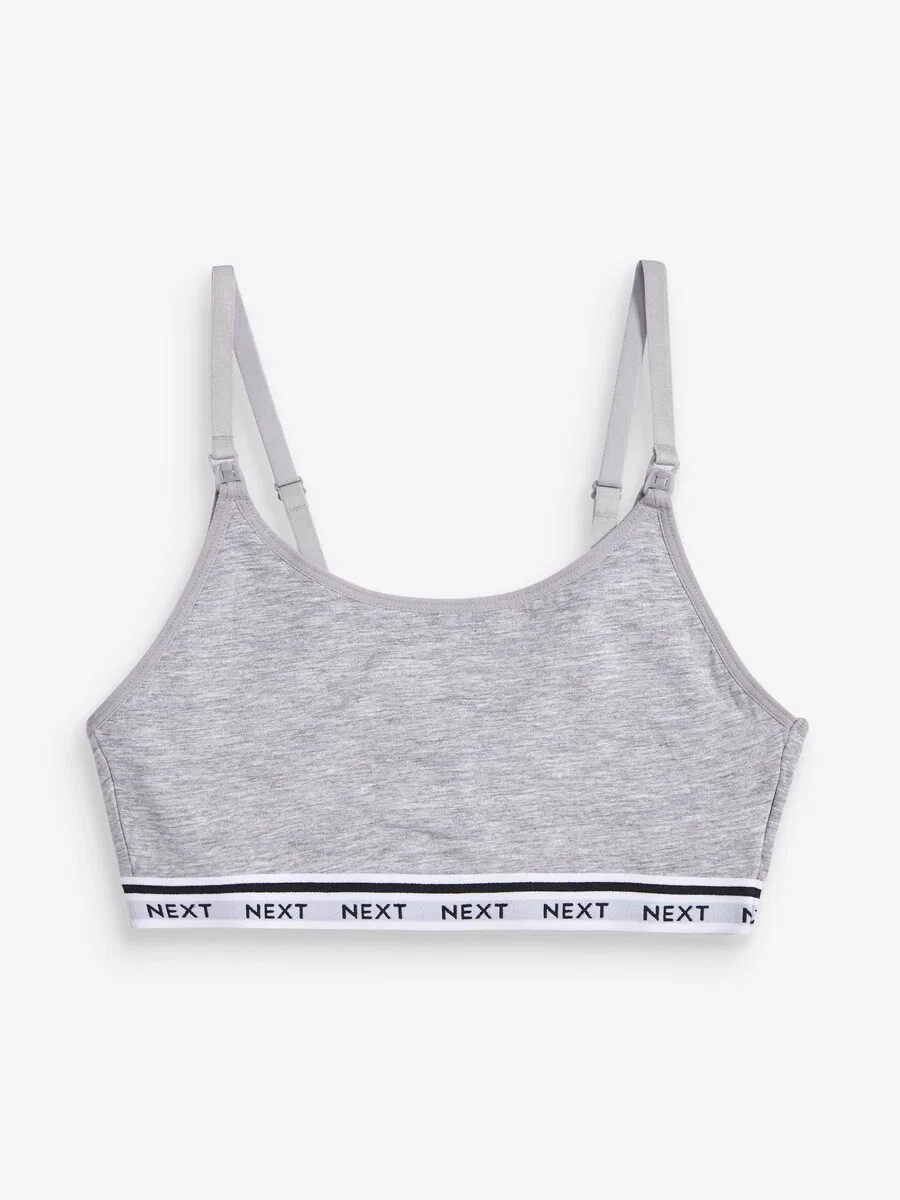 Бюстгальтер для кормления Next Bralette, серый, черный — фото 3