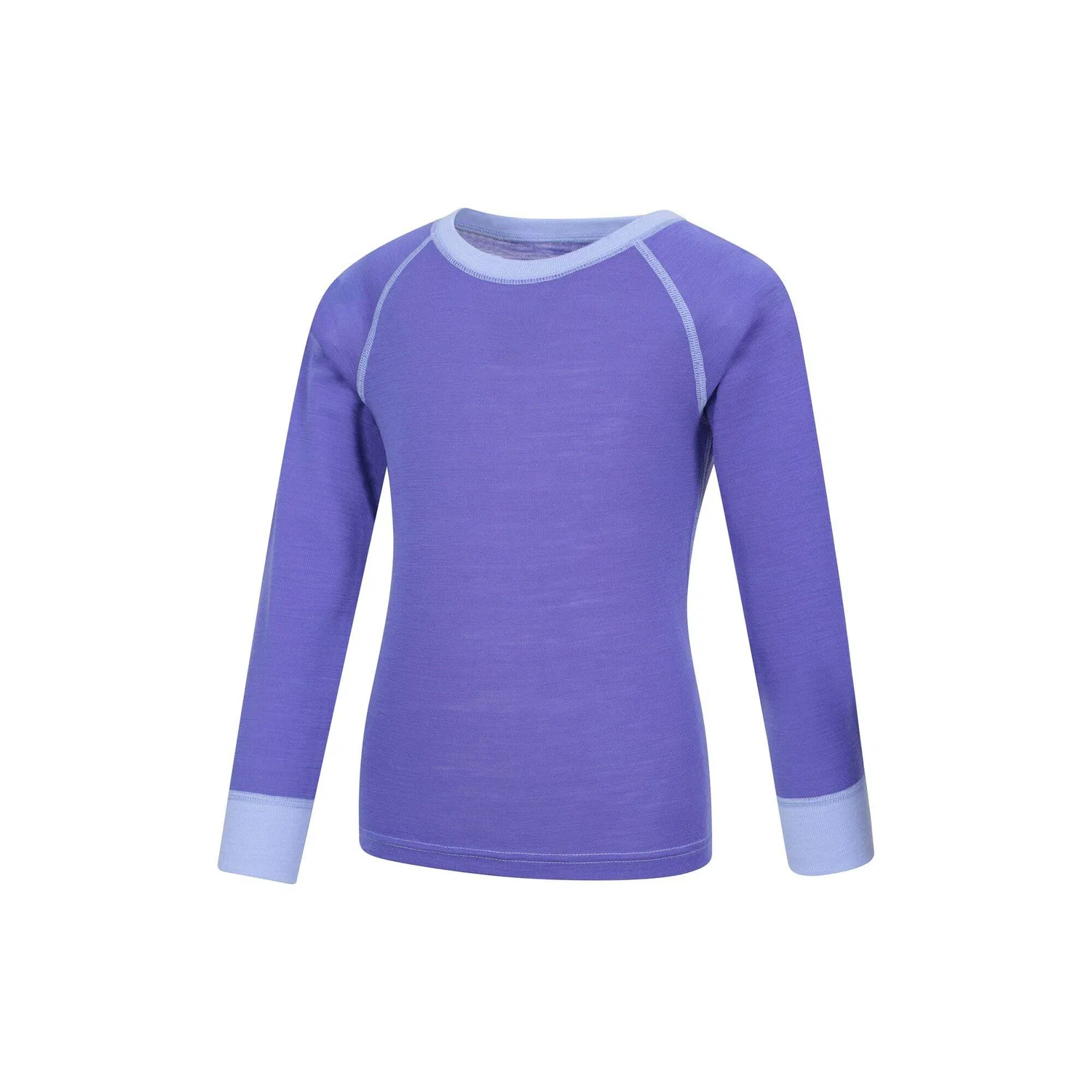 Детское термобелье из мериносовой шерсти Merino II Kids Round Neck Top Mountain Warehouse, Violett — фото 4