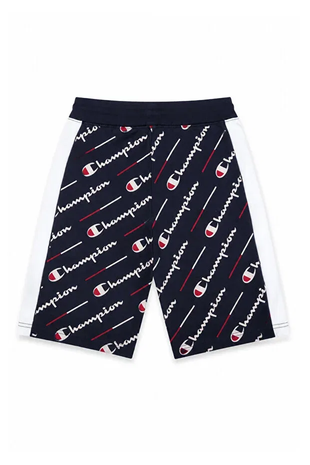 Детские шорты для девочек хлопковые Champion, Navy Blue — фото 2