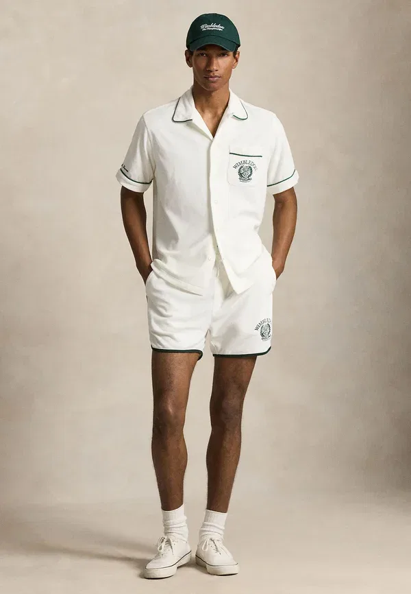 Рубашка с принтом Wimbledon classic fit camp shirt Polo Ralph Lauren, белый — фото 2