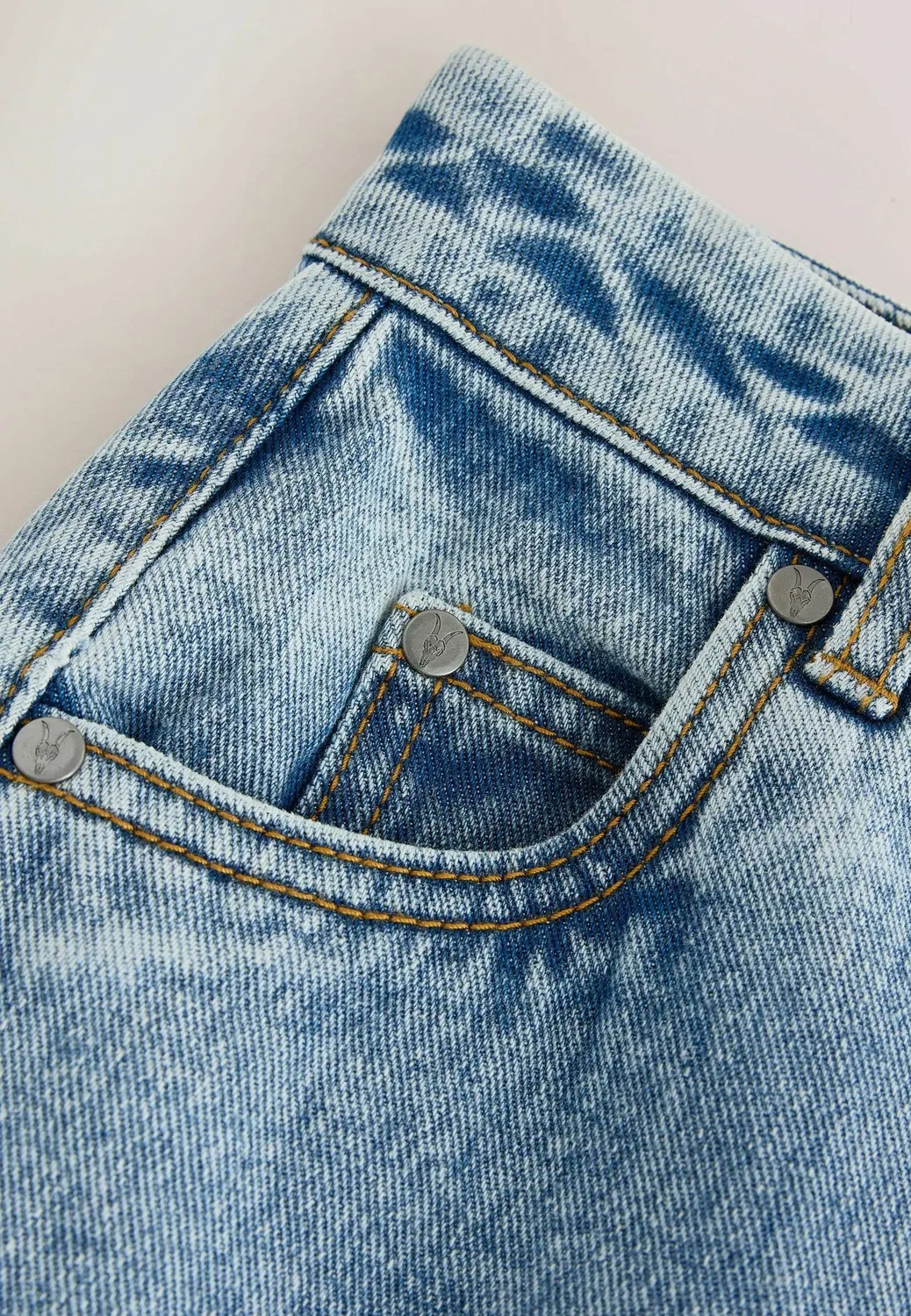 Джинсы с широкими штанинами - джинсы свободного кроя Smallsaints, Blue Denim — фото 4