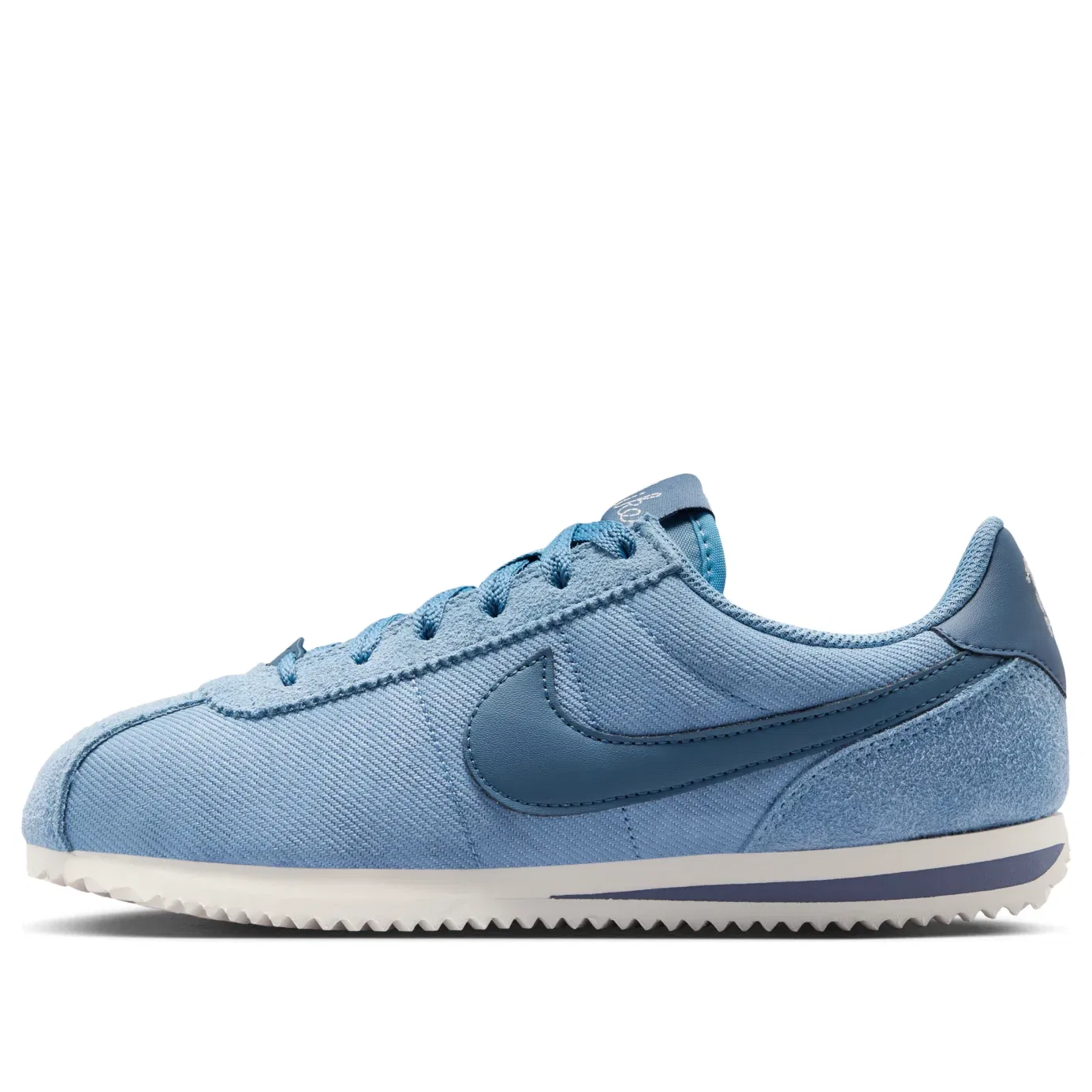 Детские кроссовки с синтетическим верхом Cortez SE 'Work Blue Sail Diffused Blue' Nike, Work Blue/Sail/Diffused Blue