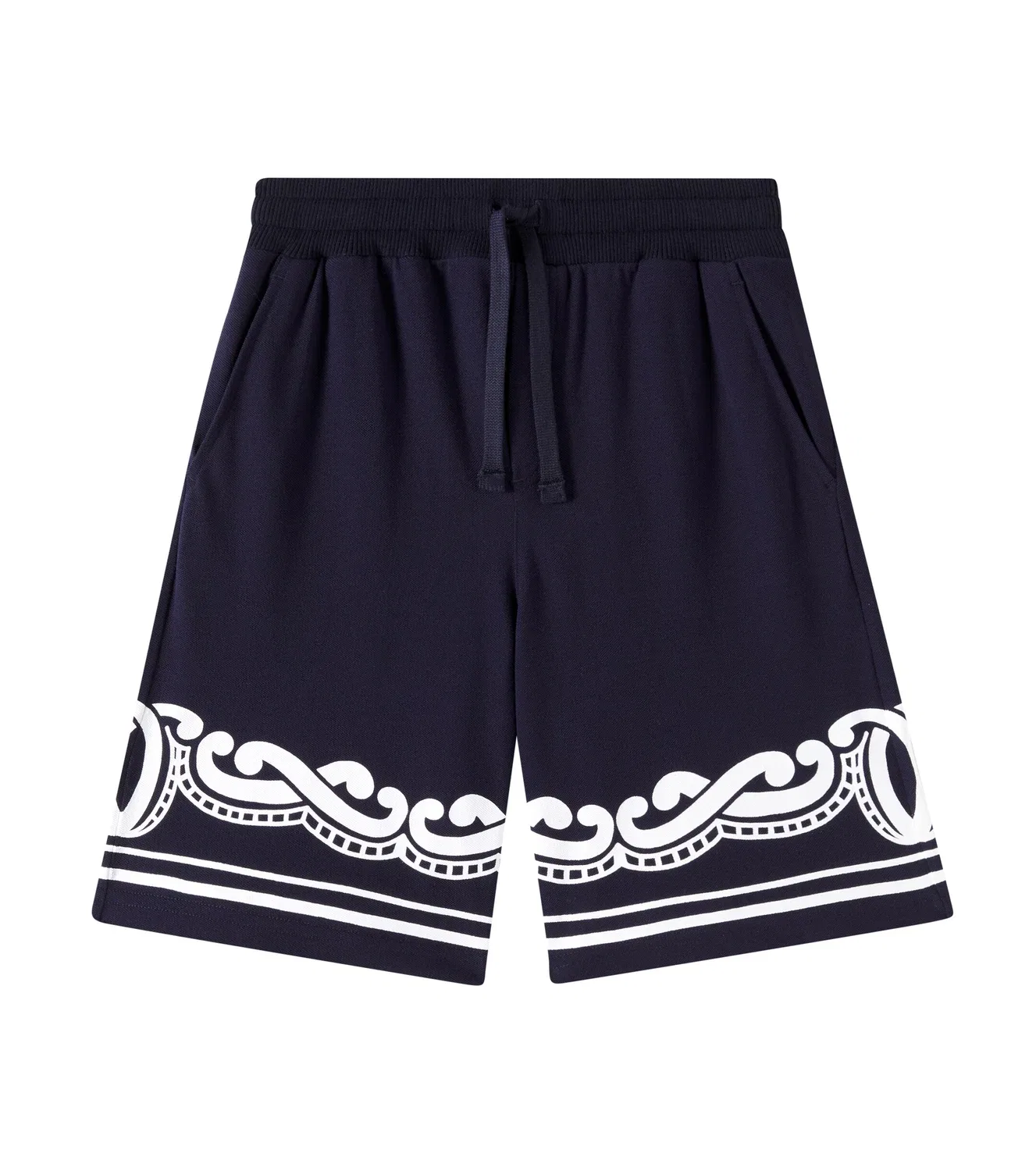 Шорты с принтом бандана Dolce&Gabbana Kids, синий