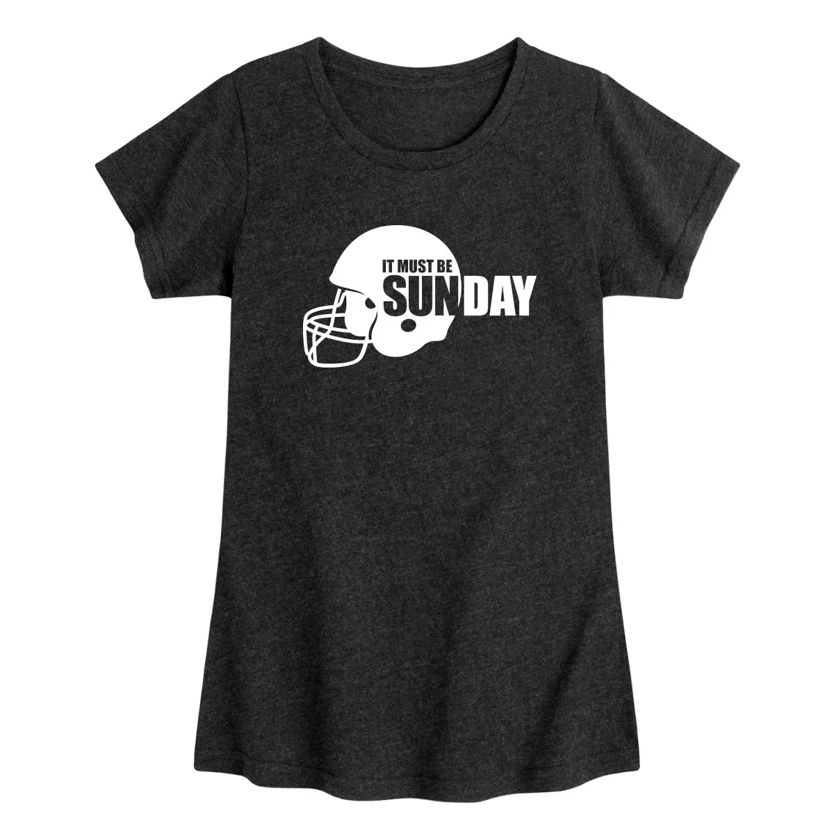 Детское платье-футболка для девочек хлопковое It Must Be Sunday Instant Message, Heather Navy
