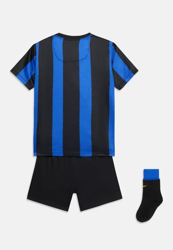 Футбольный комплект из куртки и шорт Nike Performance Lyon Blue/Black/University Gold, черный/синий — фото 2