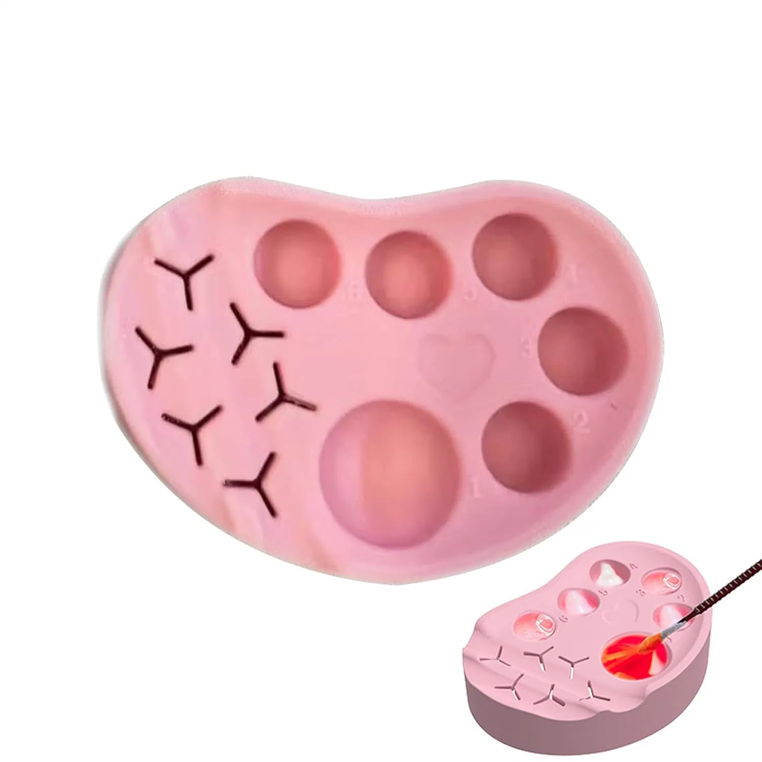 Палитра для ламинирования бровей и ресниц, Silicone, Rose Generisch