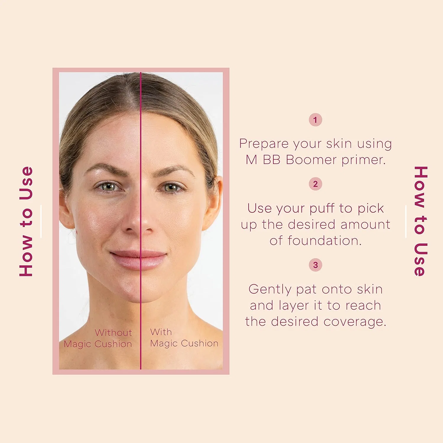 Тональная основа Magic Cushion MISSHA SPF50+ PA+++, 15 г, #1 Magic Cushion 21 — фото 4