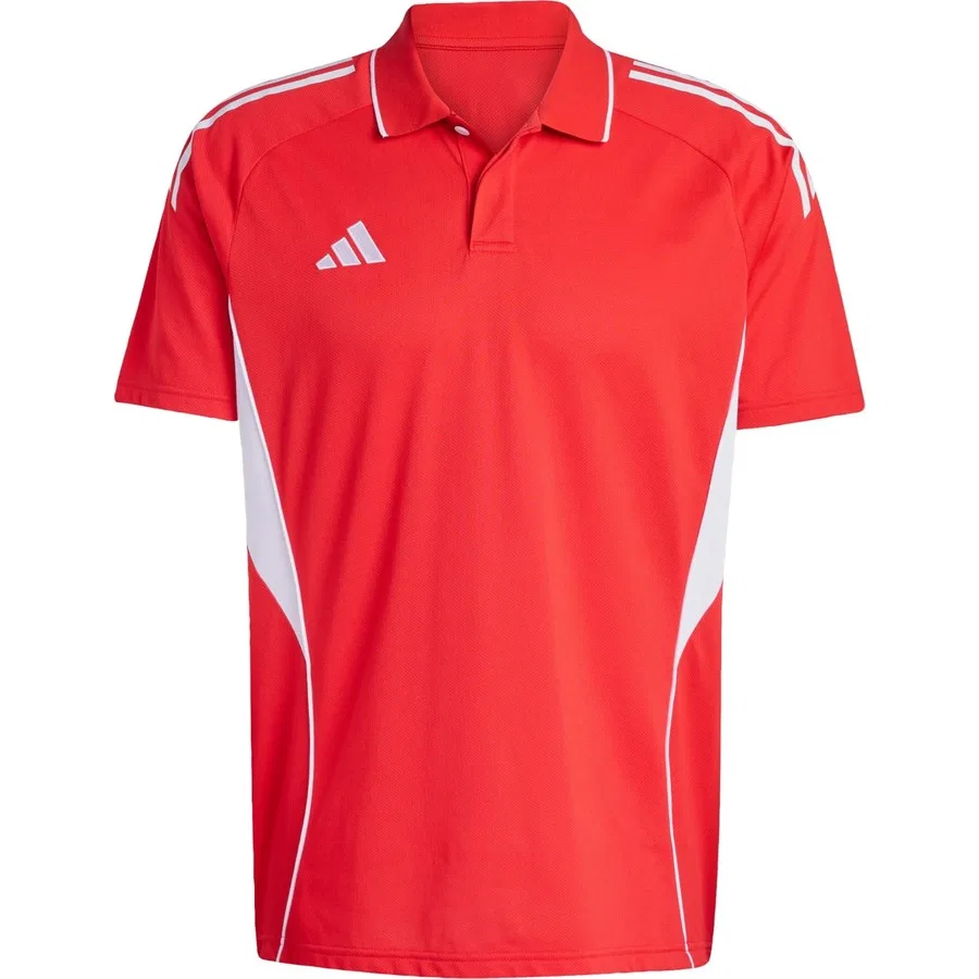 Футболка-поло с коротким рукавом Tiro 25 Competition adidas, Красно-белый — фото 3
