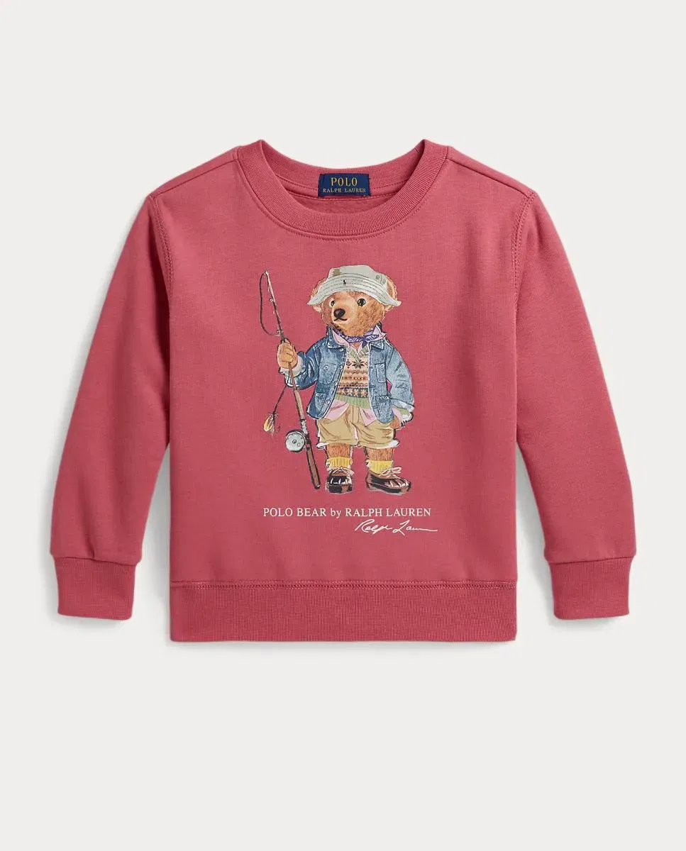 Детская худи для мальчиков из смесового хлопка Polo Bear Coral Polo Ralph Lauren, Coral