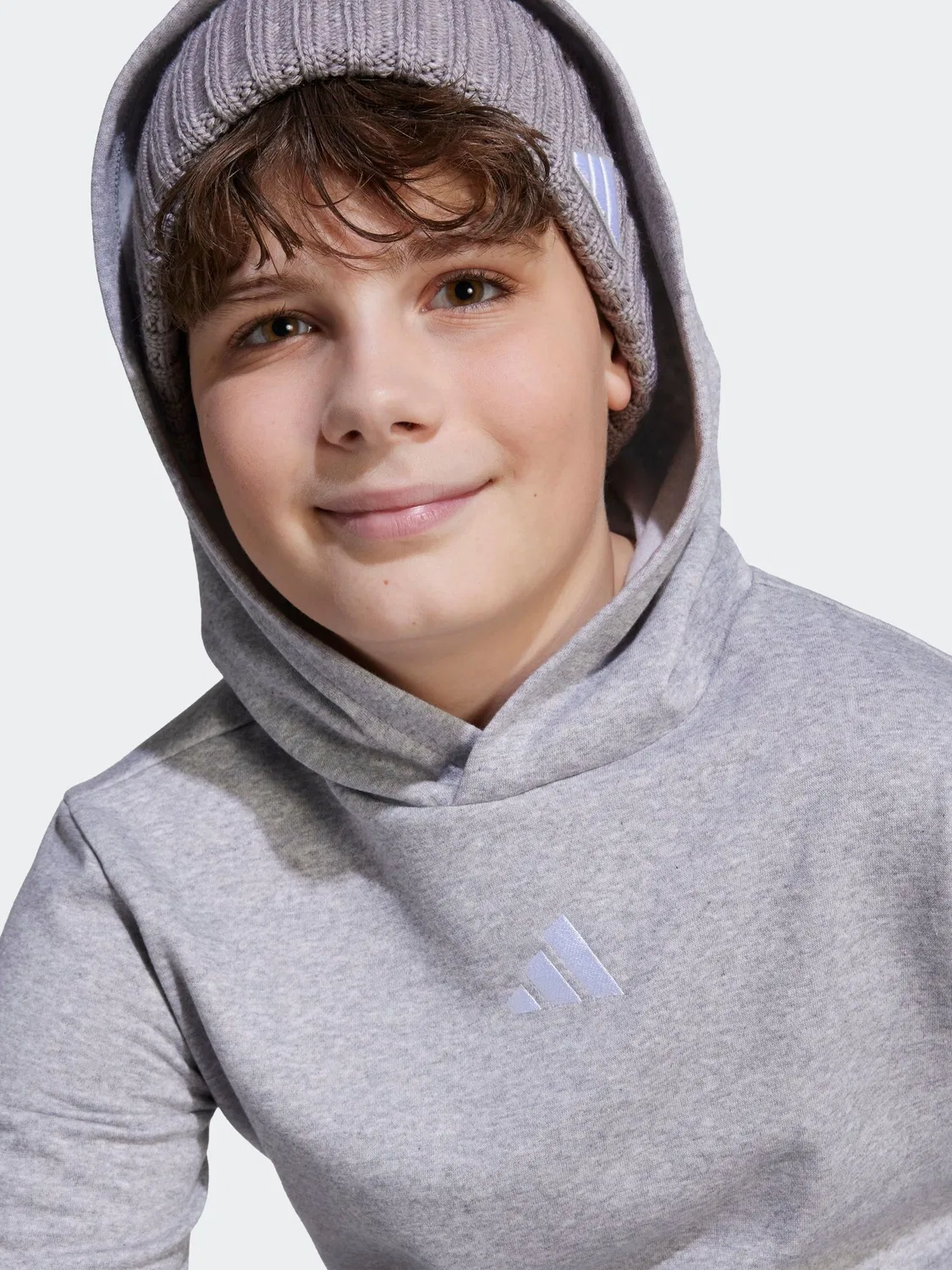 Худи Essential adidas, серый — фото 4