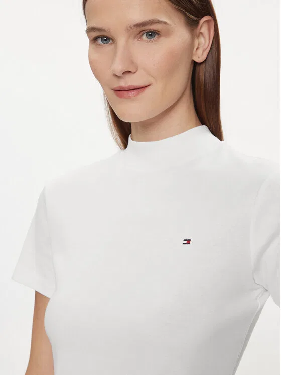Футболка slim fit New Cody Tommy Hilfiger, белый — фото 4