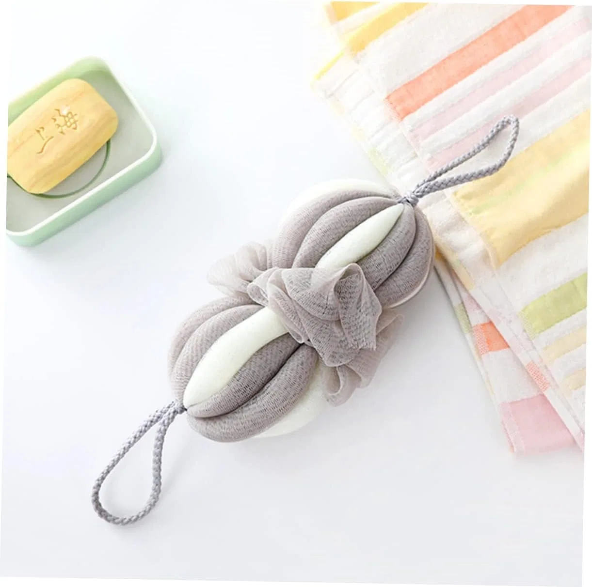 Мочалка для душа Body Bath Sponge, Healvian, 43x5x5 см, Зеленый — фото 3