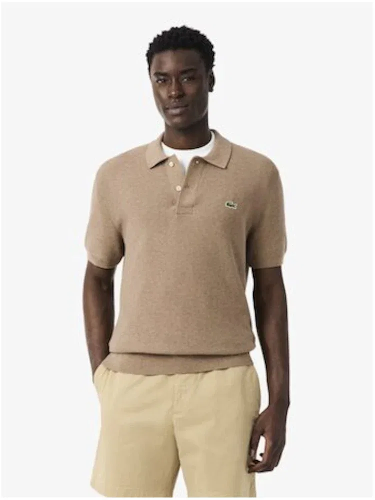 Футболка поло LACOSTE, Dark Khaki — фото 2