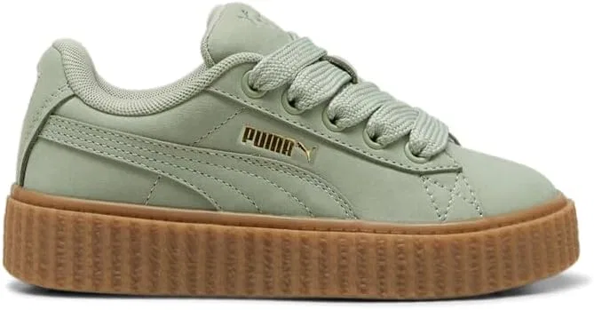 Детские кроссовки для девочек на шнуровке Fenty X Creeper Phatty PUMA, Green