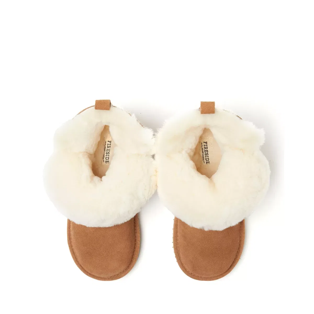 Детские ботинки для девочек с овчиной Bunbury Dearfoams, Chestnut — фото 4