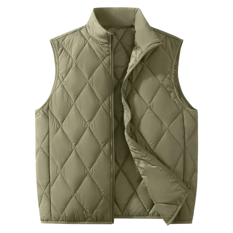 Детский жилет с высоким воротником MINISO, Windproof Thermal Gray Green
