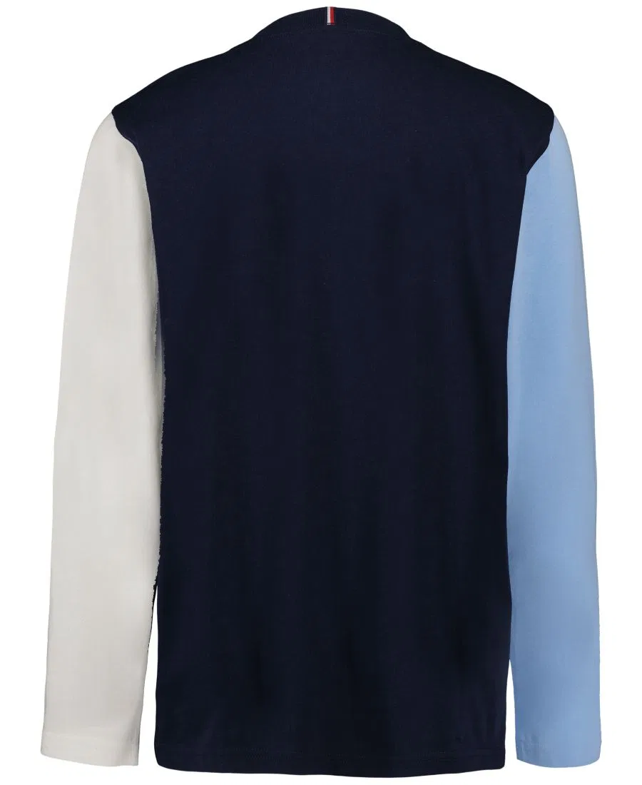 Футболка с длинным рукавом Stacked Logo Tommy Hilfiger, Navy Blazer — фото 2