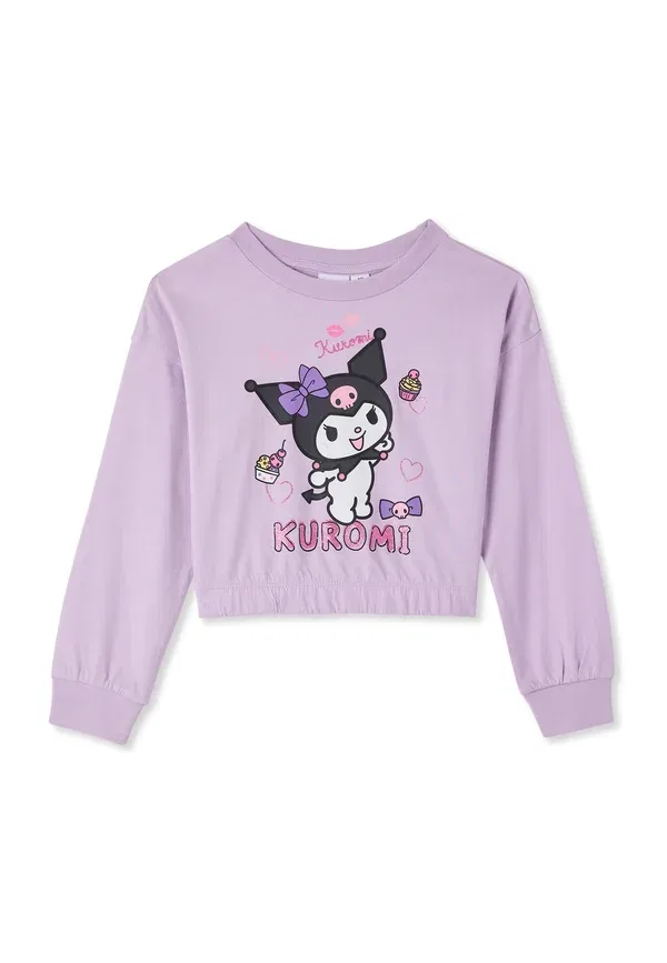 Топ с принтом Kuromi Long Sleeved Top Terranova, Lilla Pastello, сиреневый
