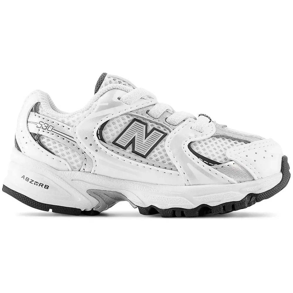 Детские кроссовки с широкой колодкой 530 Bungee New balance, White