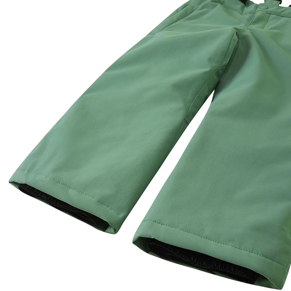 Детские снежные штаны для мальчиков с подтяжками Loikin pant Reima, Green Clay — фото 3