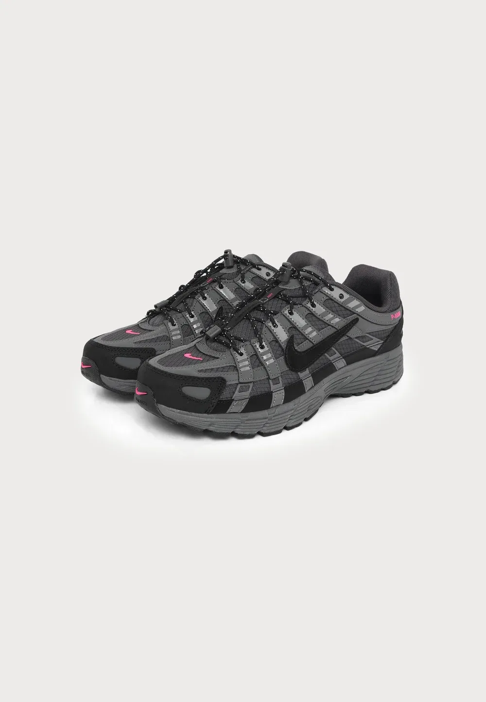 Кроссовки P-6000 rps bg унисекс Nike Sportswear, Med Ash/Black/Iron Grey/Hyper Pink/Smoke Grey — фото 2