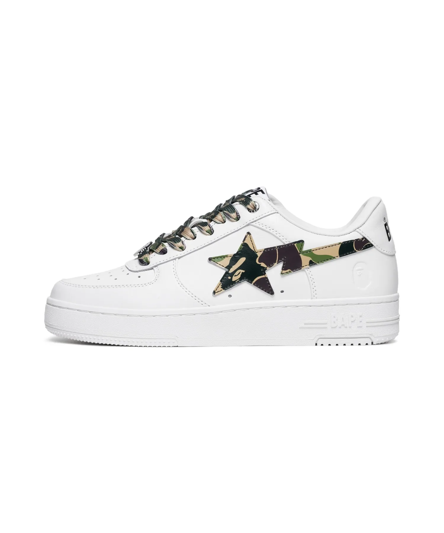 Мужские кроссовки с камуфляжным принтом ABC CAMO BAPE STA A BATHING APE зеленые — фото 2