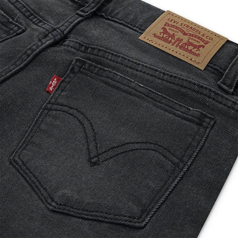 Детские джинсы для девочек с широкими штанинами Levi's, Black — фото 3