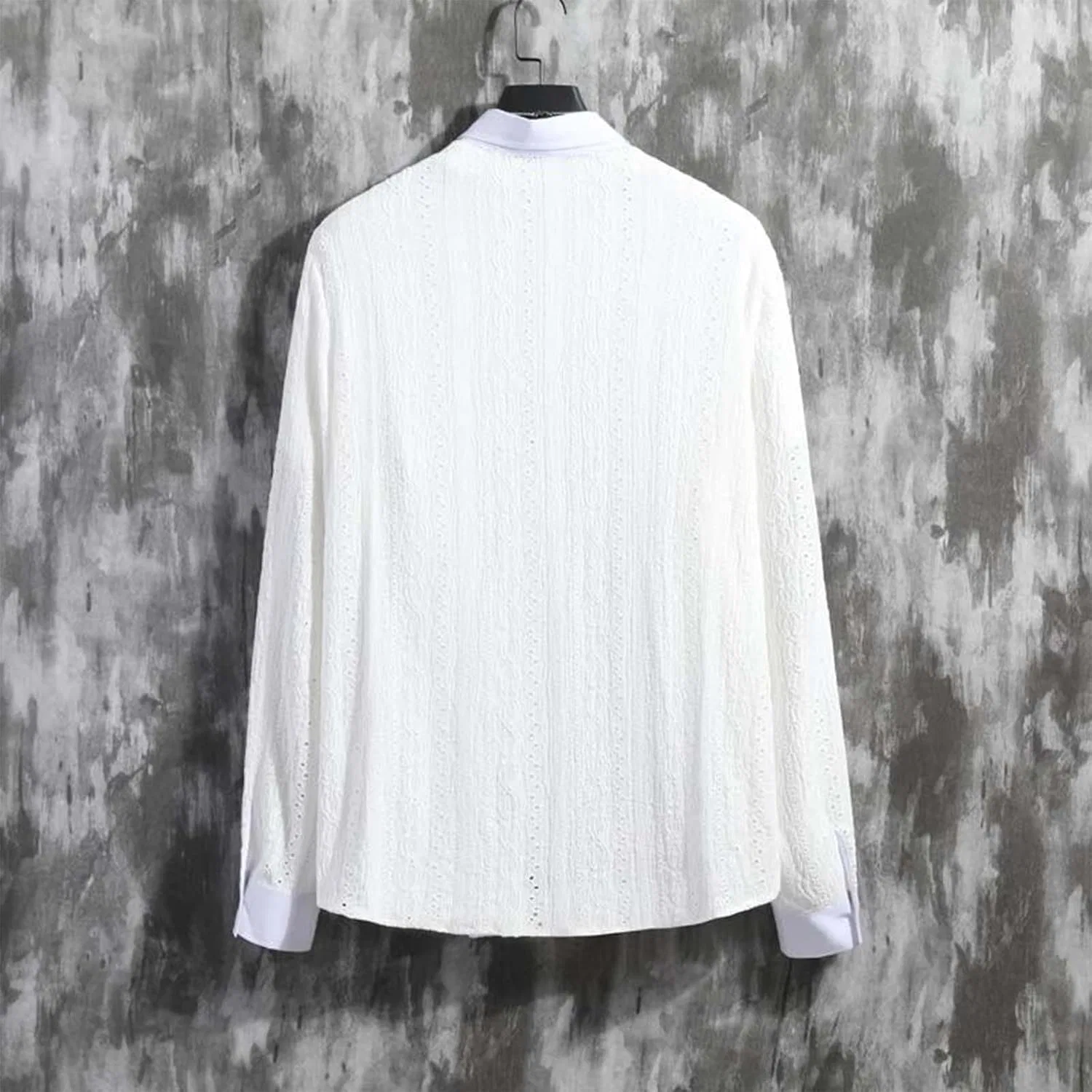 Мужская рубашка с длинным рукавом, модель Holiday Beach Tops, белый — фото 3