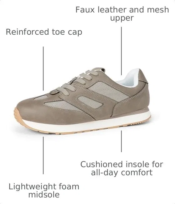 Детские кроссовки на шнуровке для мальчиков и девочек Amazon Essentials, Grey — фото 2