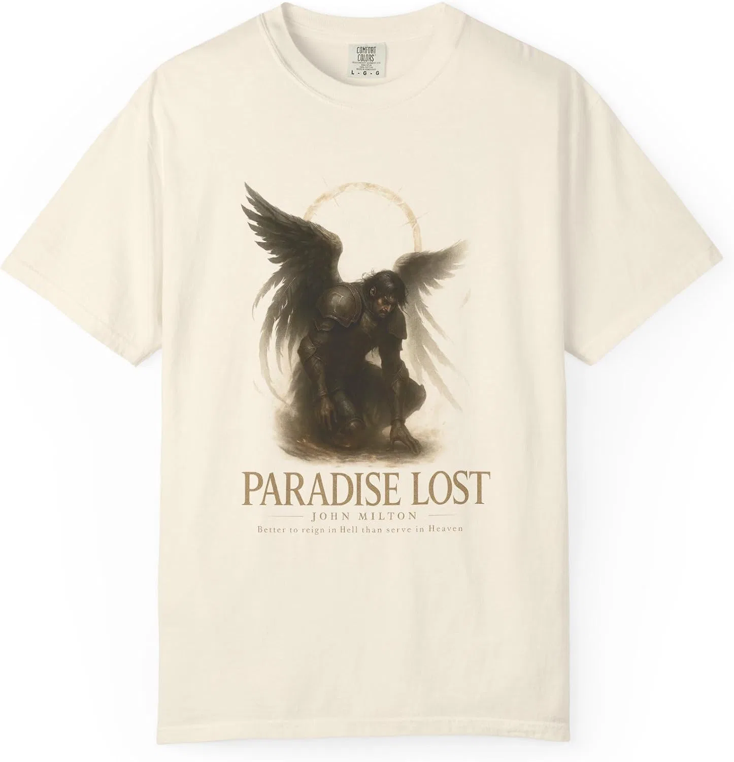 Футболка с принтом Paradise Lost Comfort Colors, Ivory