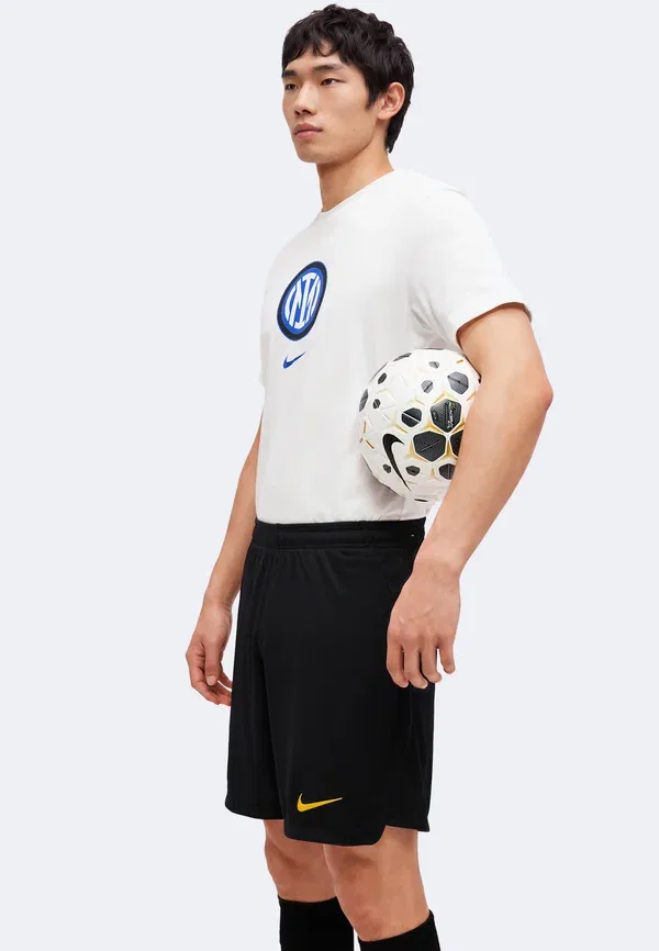 Шорты футбольные с технологией Dri-fit Inter Milan Stadium Short Home, Nike Performance/University Gold, черный — фото 4