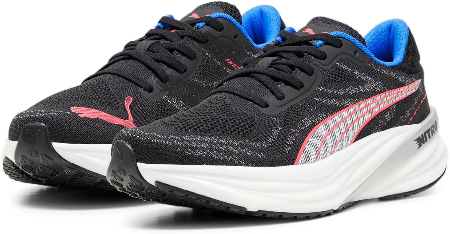 Кроссовки PUMA Unisex Magnify Nitro 2 Laufschuhe, черный/синий — фото 2