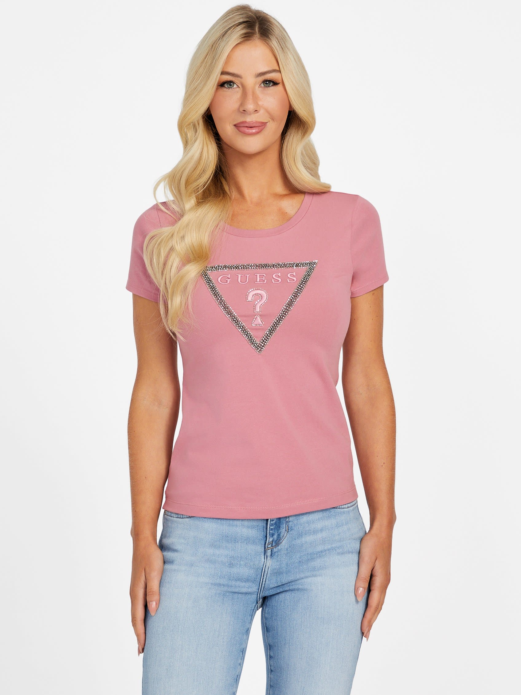 

Футболка с логотипом Eco Charlee Guess Factory, Royal Mauve