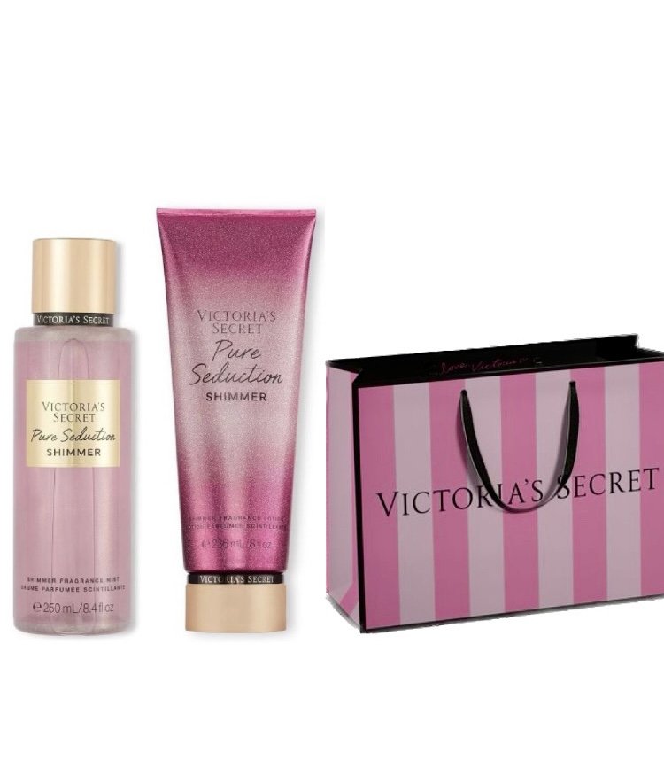 

Victoria's Secret Pure Seduction SHIMMER, набор косметики, 2 шт. + сумка